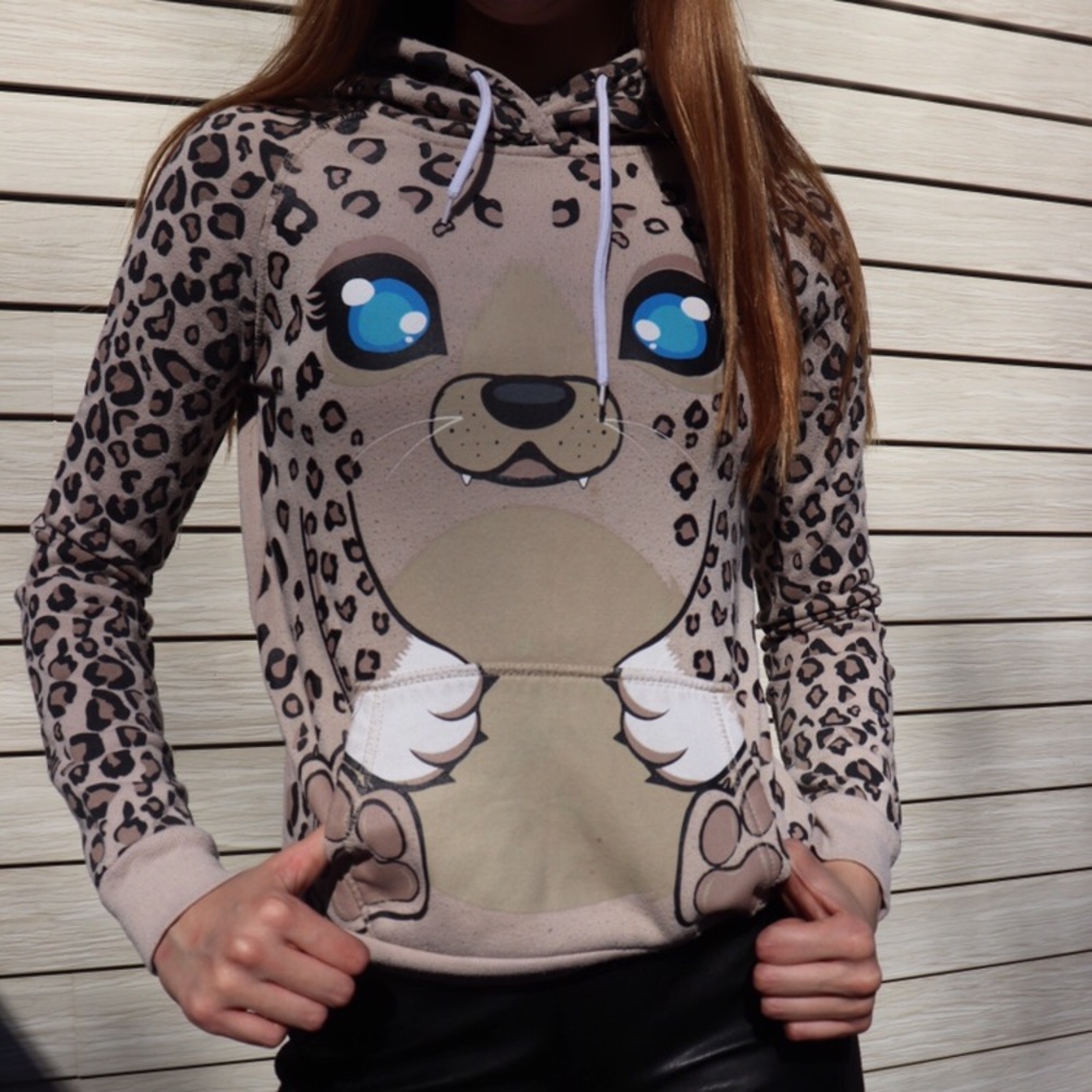 Cheetah Printed Animal Hoodie